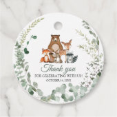 Baby shower bos bedankjes labels (Voorkant)