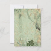 Baby shower bos bos bedankkaart (Achterkant)