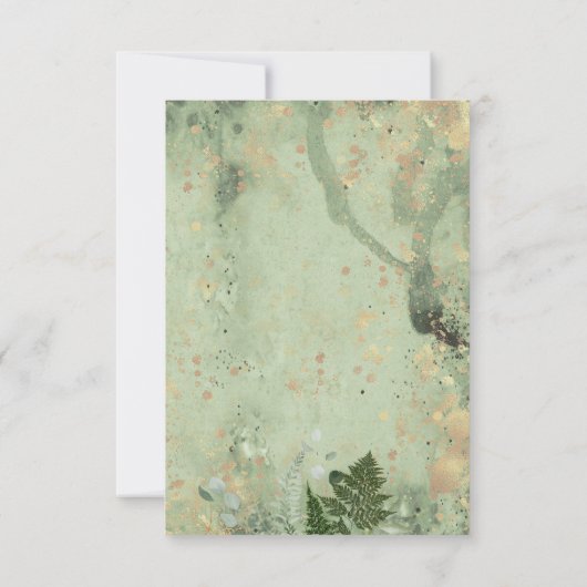 Baby shower bos bos bedankkaart (Achterkant)