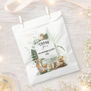 Baby shower bos bos bedankzakje