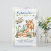Baby shower bos bos groen wilde dieren (Staand voorkant)