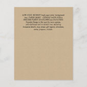 Baby shower bos bos groen wilde dieren flyer (Achterkant)