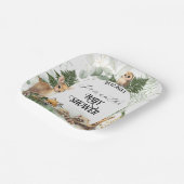 Baby shower bos bos papieren bordje (Gebogen)