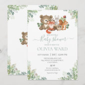 Baby shower bos kaart (Voorkant / Achterkant)