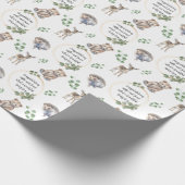  Baby shower bosbos Cadeaupapier (Hoek)