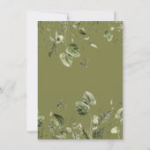 Baby shower Bosbossen Boombogen Kaart (Achterkant)