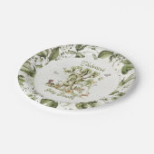 Baby shower Bosbossen Boombogen Papieren Bordje (Gekanteld)