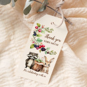 Baby shower Bosbossen Cadeaulabel