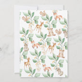 Baby shower Bosbossen Kaart (Achterkant)