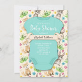 Baby shower Bosbossen Kaart (Voorkant)