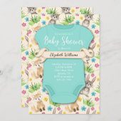 Baby shower Bosbossen Kaart (Voorkant / Achterkant)