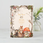 Baby shower Bosbossen Kaart (Staand voorkant)