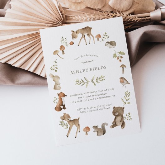 Baby shower Bosbossen Kaart