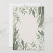 Baby shower Bosbossen Kaart (Achterkant)