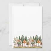 Baby shower Bosbossen Kaart (Achterkant)