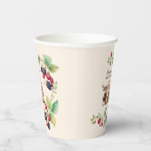 Baby shower Bosbossen Papieren Bekers (Rechts)