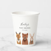 Baby shower Bosbossen Papieren Bekers (Voorkant)