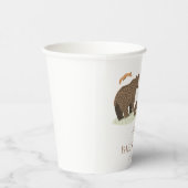 Baby shower Bosbossen Papieren Bekers (Rechts)