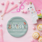 Baby shower Bosbossen Papieren Bordje (Feest)