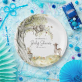 Baby shower Bosbossen Papieren Bordje (Feest)