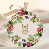 Baby shower Bosbossen Ronde Sticker