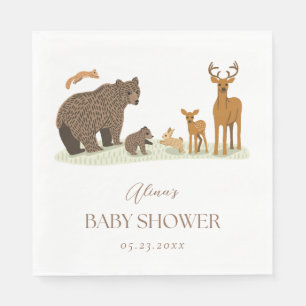 Baby shower Bosbossen Servet