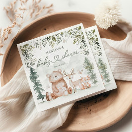 Baby shower Bosbossen Servet