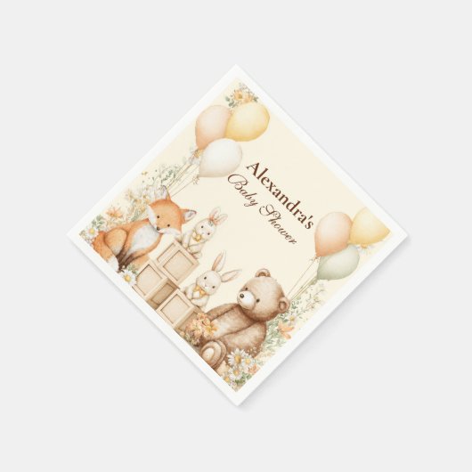 Baby shower Bosbossen Servet (Hoek)