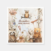 Baby shower Bosbossen Servet (Voorkant)