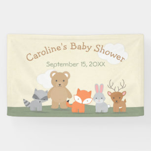 Baby shower Bosbossen Spandoek