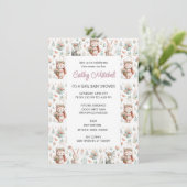 Baby Shower Bosdieren  Kaart (Staand voorkant)