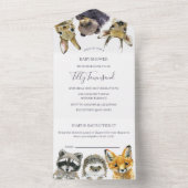 Baby shower Bosland All In One Uitnodiging (Binnen)