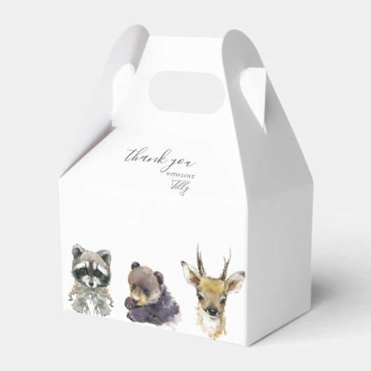 Baby shower Bosland Bedankdoosjes (Achterkant)