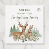 Baby shower Bosland Bedankjes Labels (Achterkant)