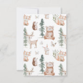 Baby shower Bosland Bedankkaart (Achterkant)