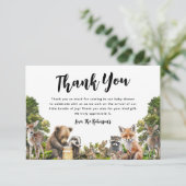 Baby shower Bosland Bedankkaart (Staand voorkant)