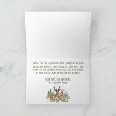 Baby shower Bosland Bedankkaart (Binnen)