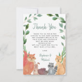Baby shower Bosland Bedankkaart (Voorkant)