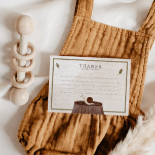 Baby shower Bosland Bedankkaart