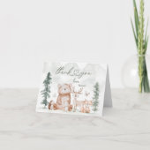 Baby shower Bosland Bedankkaart (Voorkant)