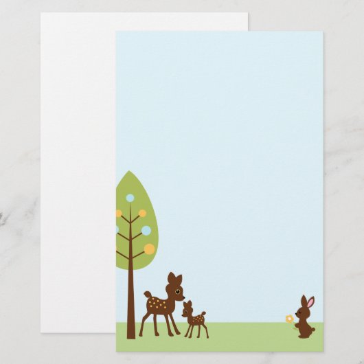 Baby shower Bosland Briefpapier (Voorkant / Achterkant)