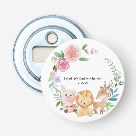 Baby shower Bosland Button Flesopener (Voorkant)