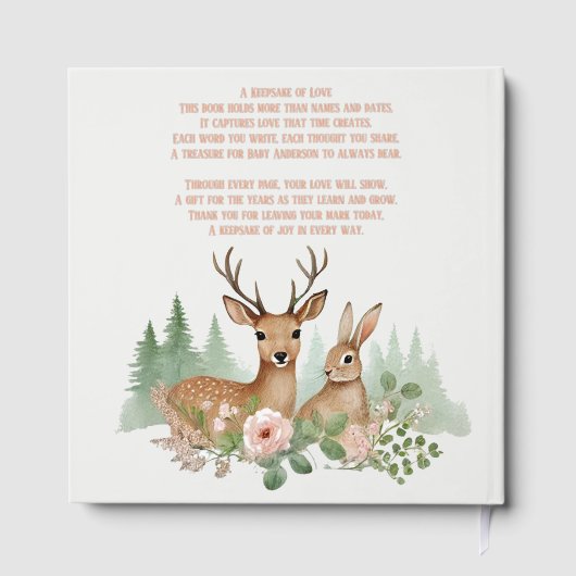 Baby shower Bosland Gastenboek (Achterkant)