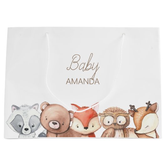 Baby shower Bosland Groot Cadeauzakje (Voorkant)