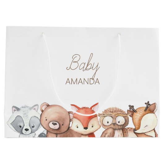 Baby shower Bosland Groot Cadeauzakje (Achterkant)