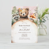 Baby shower Bosland Kaart (Staand voorkant)