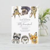 Baby shower Bosland Kaart (Staand voorkant)