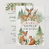 Baby shower Bosland Kaart (Voorkant / Achterkant)