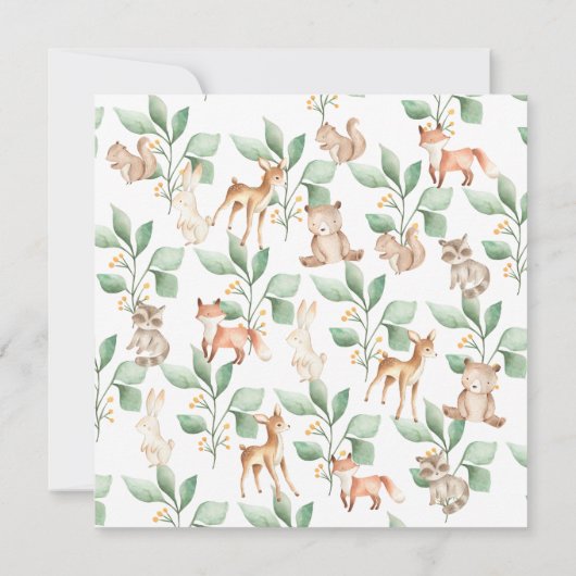 Baby shower Bosland Kaart (Achterkant)