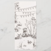 Baby shower Bosland Menu (Achterkant)